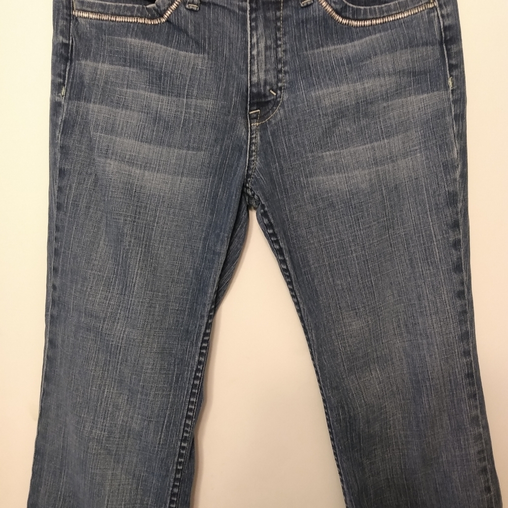 Kikit Washed Jeans with Embellished Pockets